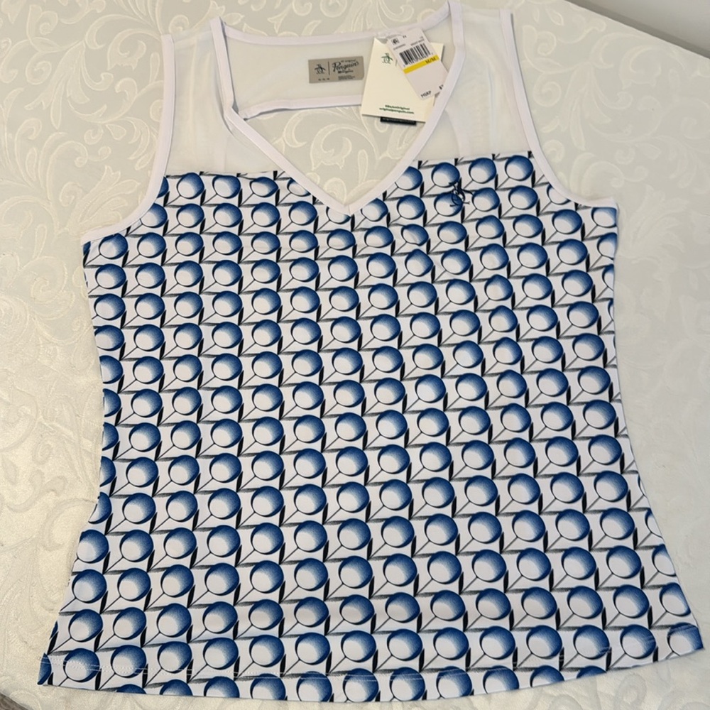 Original Penguin Tennis Print Performance Tank. Size M - Picture 5 of 12